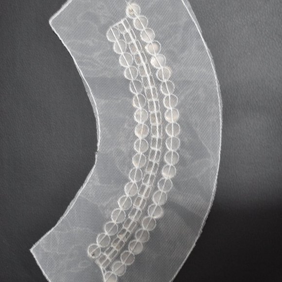 12 Pcs $9 Trims Sewing Crafting Studded Mesh Applique Patch for Bridal Dress Top - Picture 3 of 4